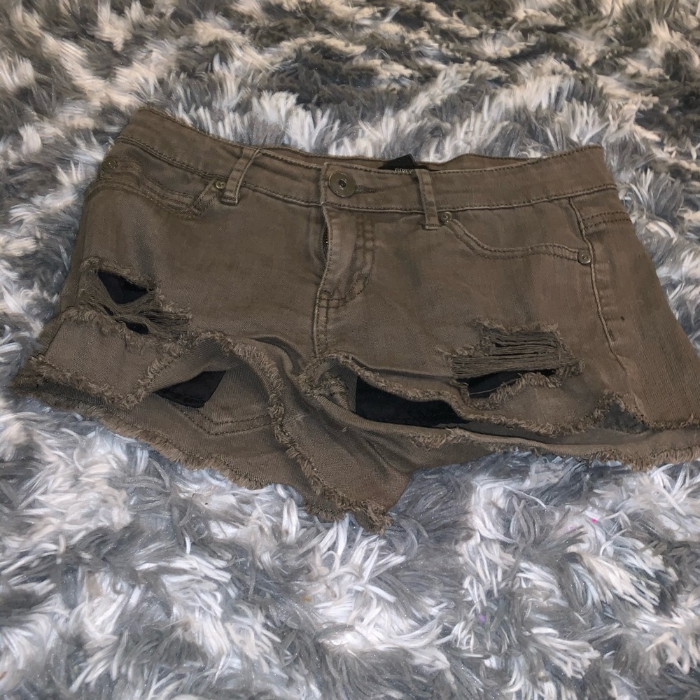 Cute green forever21 shorts
